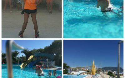 Marche con bambini in villaggio