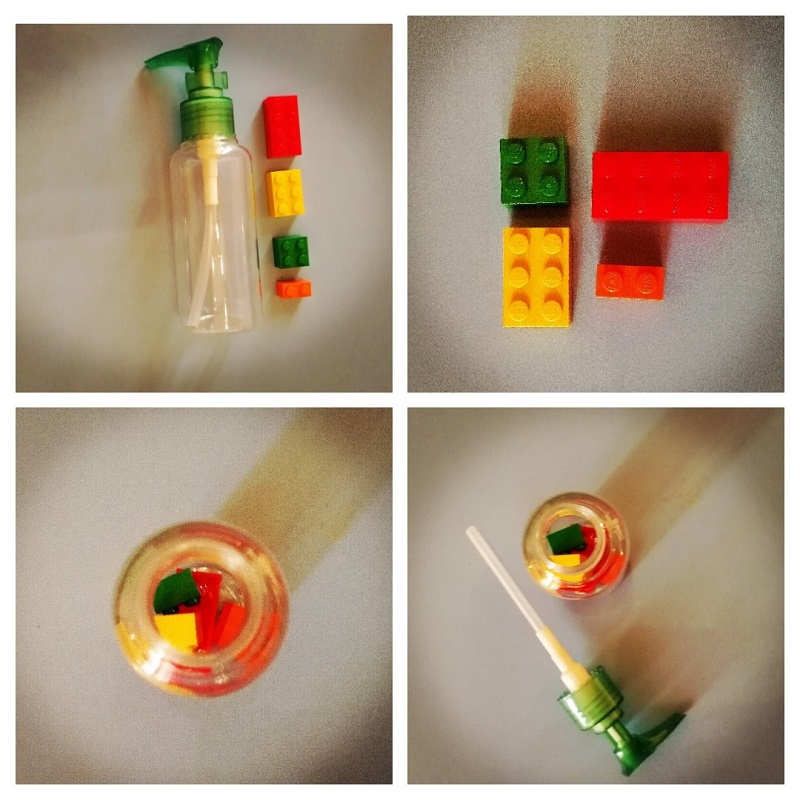 Dispenser di sapone con Lego Fai Da Te …… Soap Dispenser with Diy Lego -  globetrottingkid