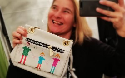 Borsa DIY con disegno dei vostri bambini