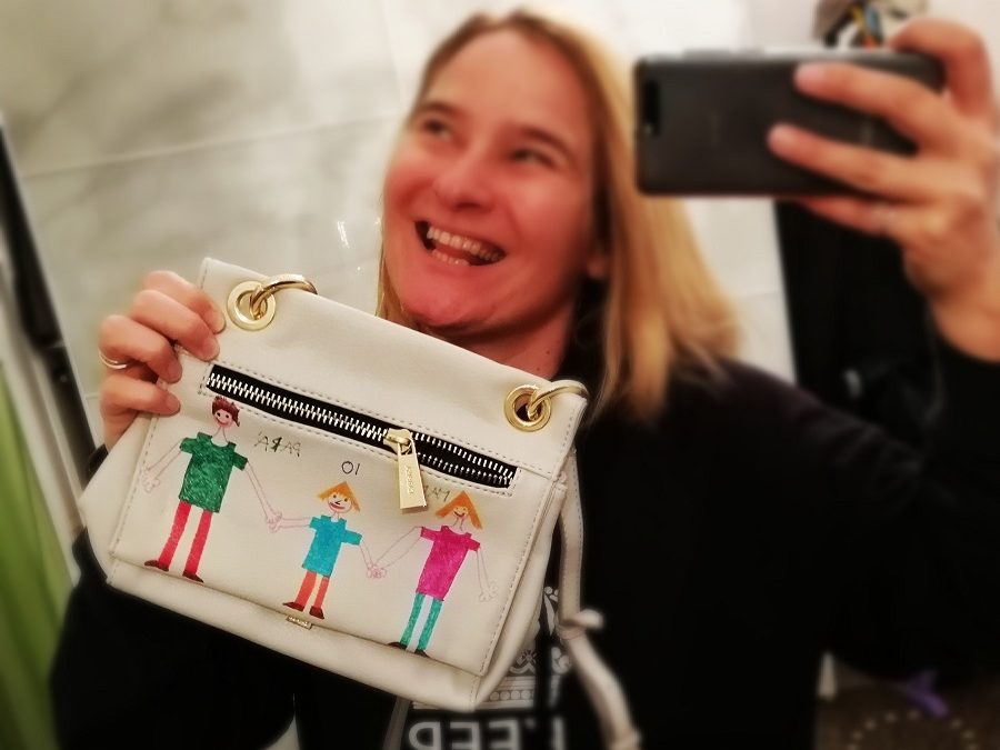 Borsa DIY con disegno dei vostri bambini